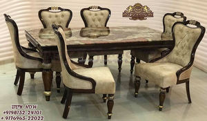 Royal hecho a mano muebles para el hogar Juego de mesa de comedor Grand Mansions juego de mesa de comedor oro pulido 8 plazas muebles de comedor - Product Image 6