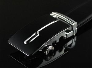 Ceintures de luxe décontractées en cuir de vache massif avec boucle automatique en acier pour homme - Product Image 5