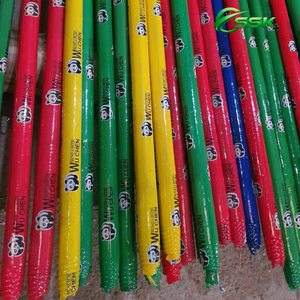 High Quality Basic PVC Coated Wooden Broom Stick with Hard Bristles and Wooden Handle Easy Cleaning for Home Use - Product Image 5