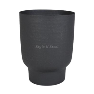 Gray Color Iron Powder Coated Durable Multi-Purpose Modern Classic Floor & Indoor Outdoor Planter Drainage - Product Image 1