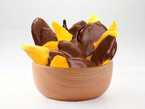 Milk Chocolate Coated Preserved Dried Mango Sliced Soft Chewy <b>Bulk</b> Fruit Snack Vietnam Factory - Product Image 1