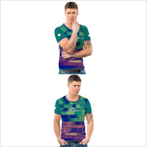 เสื้อยืดพิมพ์ลายขายส่งสำหรับผู้ชาย ผ้าฝ้าย 100% มีสินค้าในสต็อก เสื้อยืดผู้ชายผลิตจากโรงงาน ทรงหลวม - Product Image 5