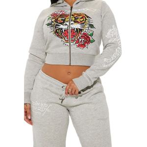 Conjunto Deportivo Informal con Cremallera para Mujer, Pantalón Sublimado, 2 Piezas, para Correr, Trotar, Deportes, Conjuntos Deportivos Personalizados para Mujer - Product Image 6