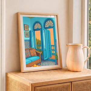 Cadre photo rustique moderne en bois, fait main, écologique, pour décoration murale ou de table, avec design incrusté - Product Image 2