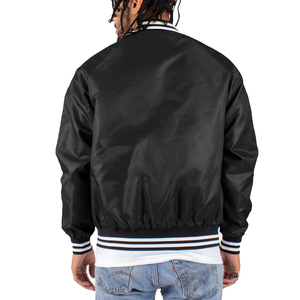 Chaquetas Varsity de Satén, Nuevo Estilo, Chaqueta Bomber de Satén para Hombre, Invierno, Logotipo Frontal Personalizado, Transpirable, Estilo Urbano - Product Image 6
