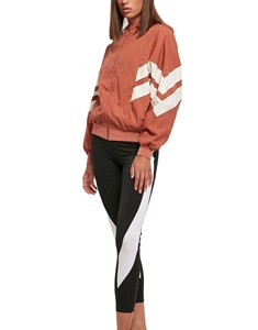 Chaqueta Cortavientos para Mujer, Estilo Urbano, con Logotipo Personalizado, de Poliéster Arrugado, Impermeable, de Nailon, Deportiva, con Cremallera y Capucha - Product Image 4