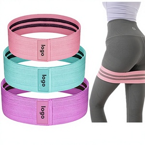 Adults Medium <b>Resistance</b> Loop <b>Bands</b> Anti-Slip Circle Fitness Elastic Squat Glute Booty Polyester Fabric <b>Band</b> - Product Image 2
