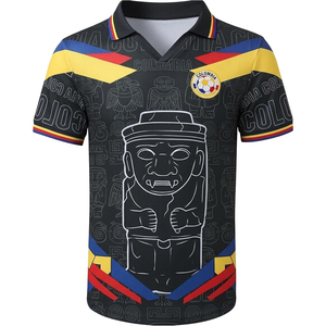เสื้อฟุตบอลคุณภาพพรีเมียม ระบายอากาศได้ดี คอปกพับได้ สกรีนชื่อทีมด้านหน้า น้ำหนักเบา เหมาะสำหรับฝึกซ้อม-สำหรับทุกเพศ OEM - Product Image 5