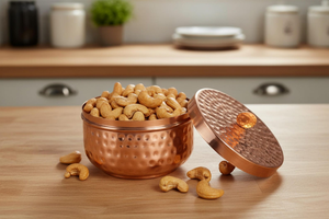 Handmade Vintage Pure Copper Airtight Dishwasher Safe Eco-Friendly Kitchen Storage <b>Container</b> Tableware for Spice Dry Fruit Tea - Product Image 4