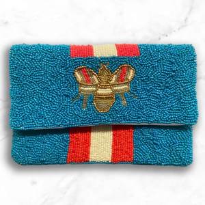 Fashionable Seed Beads Embroidery Clutch Wallet For Evening Parties Beautiful Seed Beads Beaded Clutch Bag With Artistic - Product Image 3