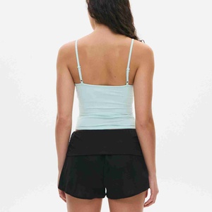 เสื้อกล้ามทรงสปอร์ตแขนกุดคอวี ผ้าฝ้าย 100% สำหรับผู้หญิง สวมใส่สบายๆ เหมาะกับฤดูร้อน ขายส่งเสื้อกล้าม - Product Image 2