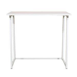 Bureau d'ordinateur pliable blanc simple, réglable en hauteur, table de jeu mobile pour ordinateur portable, idéal pour le télétravail et l'application au bureau à domicile - Product Image 1