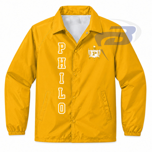 เสื้อกันฝนสำหรับผู้หญิง Philo Affiliates Sorority รุ่น Waterproof Line Coaches น้ำหนักเบา ผลิตจากไนลอน พร้อมโลโก้แบบกำหนดเอง - Product Image 1