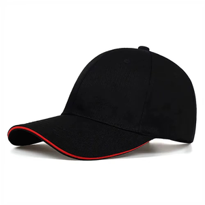 หมวกแก๊ปแบบ Snapback 6 แผง สีดำล้วน ผ้าฝ้าย สวมใส่สบาย ปรับขนาดได้ สำหรับผู้ใหญ่ ใช้ได้ทุกฤดู - Product Image 2
