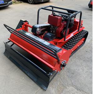 Tondeuse à neige industrielle sur chenilles, à moteur diesel, télécommandée, débroussailleuse et coupe-bordures pour champs et vergers - Product Image 6