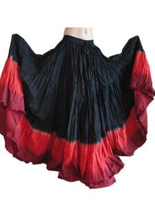 Dubai Arabian Belly Dance Costume Set Extra Flare 25-Yard Cotton Tribal Fusion Performance Falda Ideal para espectáculos de escenario y eventos - Product Image 2