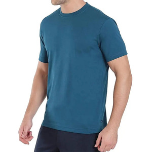 Camiseta de Secado Rápido para Hombre, Talla Grande, Camiseta Informal de Verano para Hombre, Cuello Redondo, Manga Corta, Color Negro - Product Image 1