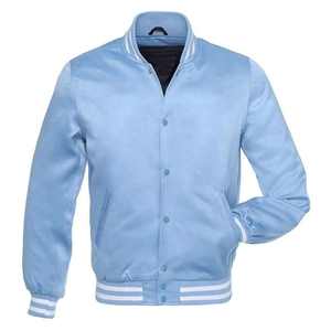 Chaquetas Varsity de Satén Personalizadas al por Mayor con Cierre de Cremallera y Característica Transpirable, Chaqueta Bomber de Seda - Product Image 1