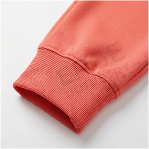Ensemble de survêtement corail pour homme, manches longues, col montant, fermeture éclair sur le devant, couleur unie, respirant, coupe décontractée, pour l'automne - Product Image 6