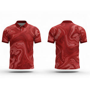 เสื้อโปโลพิมพ์ลายดิจิตอลแบบซับลิเมชั่น – เสื้อทีมพิมพ์ลายทนต่อการซีดจางสำหรับผู้ชาย ผู้หญิง และเยาวชน แห้งเร็ว ระบายอากาศได้ดี เหมาะสำหรับการเล่นกีฬา - Product Image 1