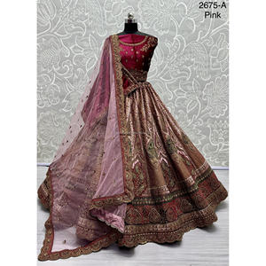 Nupcial Indio Desgaste Terciopelo Colecciones Para Novia Con Zarkhan Trabajo Por Fabzone - Product Image 4