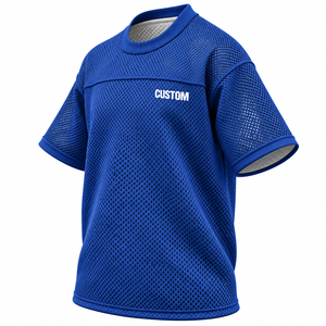 Camiseta Deportiva Personalizada con Logotipo para Hombre, Camiseta de Malla Transpirable, Resistente, con Hombros Caídos, Color Sólido - Product Image 5