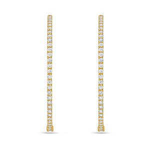 10 CT Lab Grown Round Diamond Drop Earrings 18K Gold Plated Engagement Luxury Modern Geometric - Product Image 2