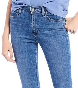 Mejor Edición: Jeans Rectos de Mezclilla Azul para Adulto, Cintura Media, Poliéster/Algodón, Otoño, Cortavientos, Transpirables, Casuales, Largos - Product Image 6