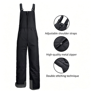 Waterproof Winter Ski Bibs Snow <b>Pants</b> <b>Thermal</b> Windproof Adjustable Straps Outdoor Snowboard Overalls for <b>Men</b> and Women - Product Image 6