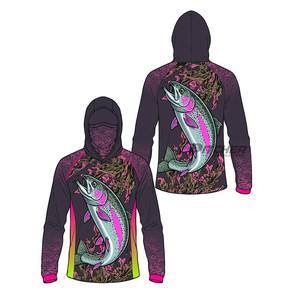 Camisas de Pesca con Capucha Personalizadas, Impermeables, Transpirables, UPF 50, de Poliéster, con Protección Solar, Manga Larga para Pescadores - Product Image 5