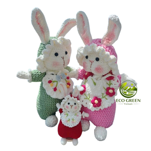 Muñeco de Peluche de Conejo Hecho a Mano, de Algodón Premium, Regalo Personalizado, Decoración para Guardería, Fabricación OEM en Vietnam - Product Image 1