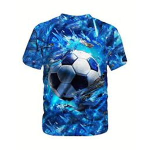 Camisetas Deportivas al por Mayor para Hombre, Diseño con Estampado de Fútbol, Camiseta de Manga Corta para Hombre, Impresión Bajo Demanda, Ropa para Hombre de Talla Grande - Product Image 5