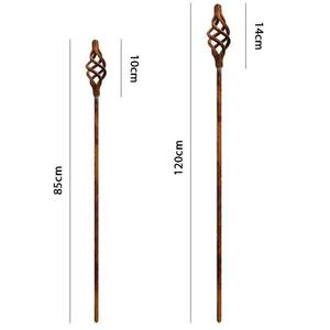 Piquets de jardin en métal finition cuivre avec cannelures fines et design décoratif moderne pour la décoration intérieure et extérieure du jardin - Product Image 3