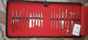 Kit de base de 30 instruments chirurgicaux ophtalmiques en acier inoxydable pour la chirurgie lacrymale et l'oculoplastie, avec plateau supérieur, pour DCR oculaire - Product Image 5