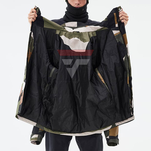 Chaqueta de Esquí Personalizada para Hombre con Estampado de Camuflaje, Cierre de Cremallera, Impermeable, Aislante Sintético, Ropa para la Nieve, Abrigo de Invierno para Exteriores 2026 - Product Image 3