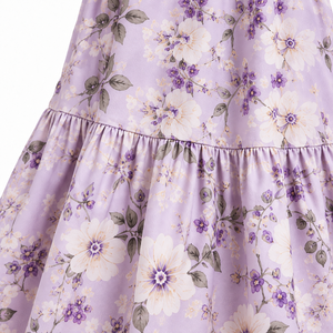 Women Rayon Floral Print Tiered Maxi <b>Dress</b> <b>Long</b> Sleeve Ruffle Sleeve Casual <b>Boho</b> Summer <b>Dress</b> - Product Image 4