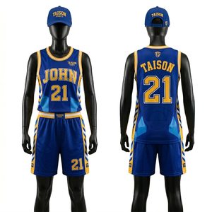 Tenue de Basketball Femme 150 GSM en Maille Polyester Respirante Vert Foncé avec Panneau Latéral Doré et Logo Personnalisé par Sublimation - Product Image 3