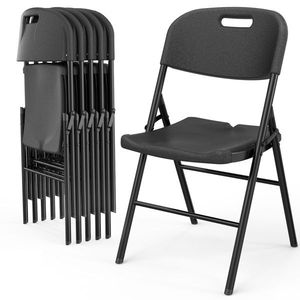 Commercial Grade 4 Pack Portable Folding Chairs 440 Pound Capacity Replace 96964468 Plastic Chairs Ev - Product Image 3