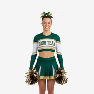 Uniformes de Animadoras de Alta Calidad con Pedrería, Uniformes Personalizados para Competencia, Diferentes Colores y Tallas, Disfraz de Animadora - Product Image 5