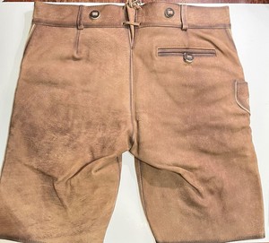 Men's Lederhosen Shorts High Waist Embroidered <b>Animal</b> <b>Pattern</b> Button Fly Vintage Breathable Casual Shorts Trachten Bavarian - Product Image 2