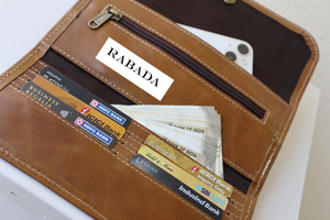 Portefeuilles en cuir pour femmes de créateur de couleur marron portefeuille à main pour femmes avec 100% véritable cuir véritable véritable pochette faite à la main pour les filles - Product Image 5