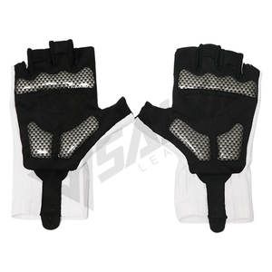 Guantes de Ciclismo de Medio Dedo, Transpirables, Lavables, para Deportes al Aire Libre, MTB, con Almohadilla de Cuero PU, Antideslizantes, para Hombre - Product Image 1