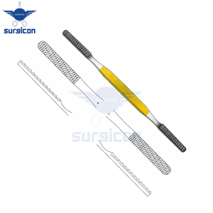 ที่ขูดจมูก Fomon ขนาด 20.5 ซม. / 8 นิ้ว แบบตรง พร้อมหัวทังสเตนคาร์ไบด์ TC ขนาด 40 x 7 มม. รุ่น Fig. 7/8 สำหรับการปรับรูปทรงกระดูกจมูกอย่างแม่นยำ - Product Image 6