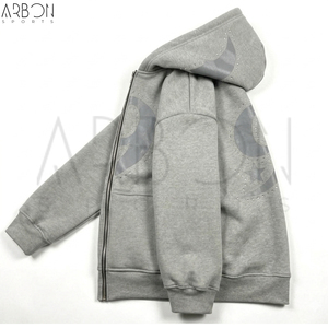 Sweat-shirt réfléchissant en molleton épais pour homme, tendance, personnalisé, vente en gros 2026 - Product Image 3