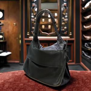 Bolso de Hombro de Cuero Suave para Mujer, Estilo Hobo, Forma de Sillín, Plegable, con Cierre, Gran Capacidad, Convertible en Bolso Bandolera - Product Image 2