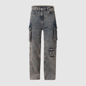 High Quality Autumn Streetwear <b>Overalls</b> Loose Fit High-Waisted Stretchy Canvas Eco-Friendly Breathable 100% Cotton Women's - Product Image 6