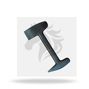 Coupe-crevasses noir revêtu pour sabots – Outil vétérinaire pour l'entretien des sabots de cheval et le repoinçonnage - Product Image 1