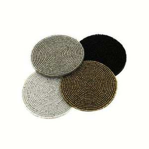 Sous-verres en perles de verre traditionnels faits à la main, imperméables, idée cadeau pour la décoration de cocktails et de fêtes - Product Image 1