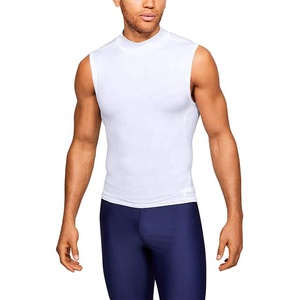 Good Manufacturer Compression <b>Sleeveless</b> <b>T</b> <b>Shirt</b> Fully Customized Hot sale Top Trend Anti Wrinkle Compression <b>Sleeveless</b> <b>shirt</b> - Product Image 2