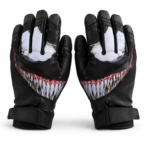 ถุงมือหนังพิมพ์ลายกราฟิก พร้อมดีไซน์เสริมความแข็งแรงป้องกันการลื่นไถล สำหรับงานอุตสาหกรรม ก่อสร้าง และการผลิต - Product Image 1